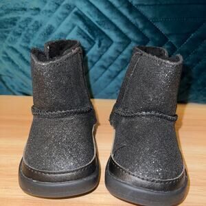 Ugg Toddler Snow Boots Girls US Size 2/3 Black Glitter